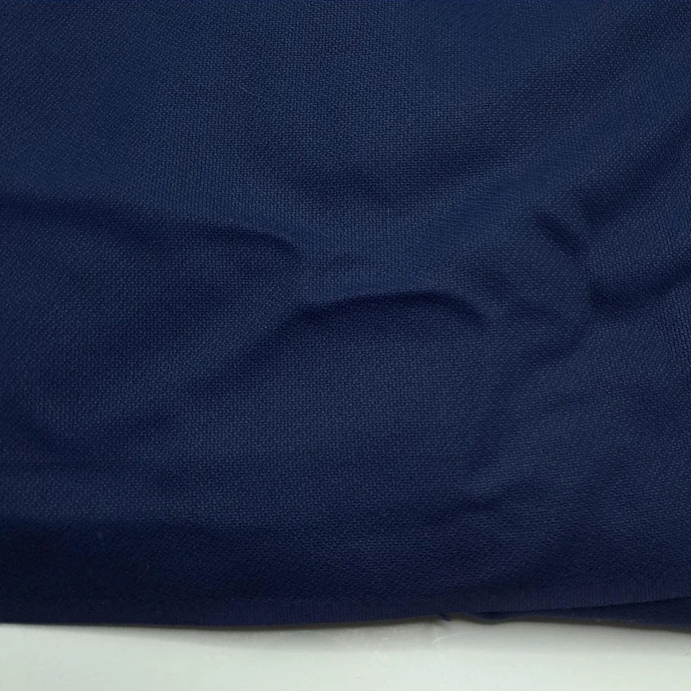 Vintage Talmora Navy Blue Fabric Cotton Twill 3.56yd Solid Medium Weight